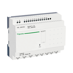 SR2E201FU – compact smart relay, Zelio Logic SR2 SR3, 20 IO, 100 to 240V AC, clock, no display