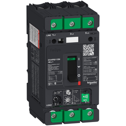 GV4PB115N – Motor circuit breaker, TeSys Deca, 3P, 115A, Icu 50kA, thermal magnetic, multifunction, UL489