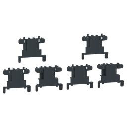 LA9D511 – spacers, for fitting side mounting blocks, TeSys Deca