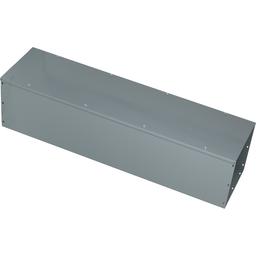 LDB124 – Wireway, Square-Duct, 12 inch by 12 inch, 4 feet long, hinged cover, N1 paint, NEMA 1