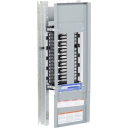 NQ30L1C14GS – Panelboard interior, NQ, main lugs, 100A, Cu bus, 30 pole spaces, 1 phase, 3 wire, 240VAC, 48VDC, 14in W, groundbar, surface mount