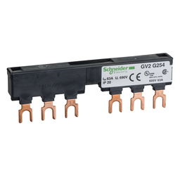 GV2G254 – Linergy FT, Comb busbar, 63A, 2 tap-offs, 54mm pitch