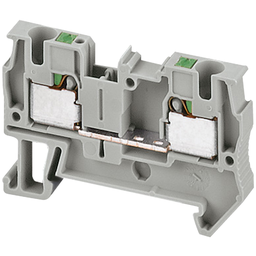 NSYTRP42 – Terminal block, Linergy TR, push-in type, feed through, 2 points, 4mm², grey, set of 50