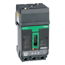 HGA36100U33X – Circuit breaker, PowerPacT H, 100A, 3 pole, 600VAC, 18kA, I-Line, Micrologic 3.2S, 80%, ABC