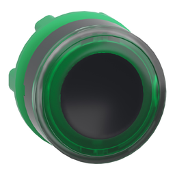 ZB5AW933 – Head for illuminated push button, Harmony XB5, green flush, 22mm, universal LED, spring return, illuminated ring