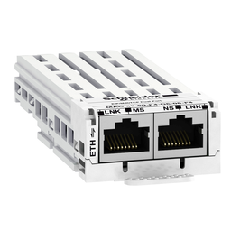 VW3A3720 – communication module EtherNet IP Modbus TCP, 10 or 100Mbps, 2 x RJ45 connectors