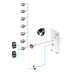 NSYTDB5PLA – 5mm double bar insert for large escucheon (without handle)