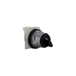 9001KS11BH1 – Selector switch, Harmony 9001K, metal, standard handle, black, 30mm, 2 positions, Cam E, stay put, 1 CO