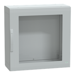 NSYPLA773TG – Floor standing polyester enclosure, Thalassa PLA, glazed door, completely sealed, 750x750x320mm, IP65, IK08