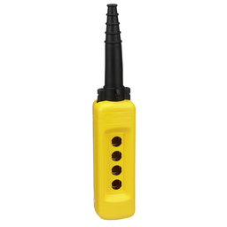 XACA04H7 – Harmony, empty pendant control station, yellow, 4 vertical openings