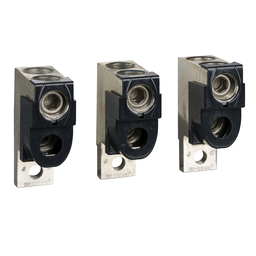 LV429218 – Aluminium bare cable connectors, ComPacT NSX, for 2 cables 50mm² to 120mm², 250A, set of 3 parts