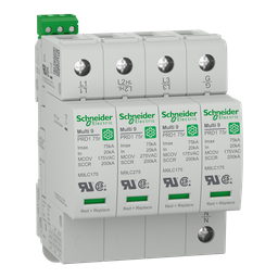 M9L17240 – surge arrester, Multi9 PRD1 75r, 4P, 120/240 V