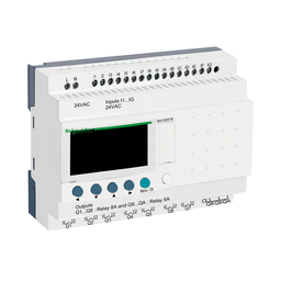 SR3B261B – modular smart relay, Zelio Logic SR2 SR3, 24 IO, 24V AC, clock, display