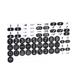 ZARC07 – Harmony eXLhoist, standard, Kit of adhesive labels for remote device, black and white