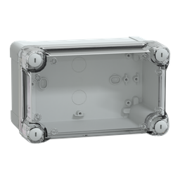 NSYTBS191210HT – ABS box IP66 IK07 RAL7035 Int.H175W105D100 Ext.H192W121D105 Transp.cover H40