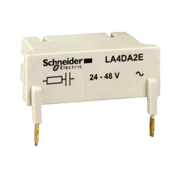 LA4DA2E – Suppressor module, TeSys Deca, RC circuit, 24 to 48VAC