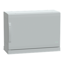 NSYPLAZ573G – Floor standing polyester enclosure, Thalassa PLA, plain door, open bottom, 500x750x320mm, IP54, IK10