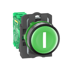 ZB5RTA331 – Wireless and batteryless transmitter, Harmony XB5R, push button, plastic, green, 22mm, spring return, marked I