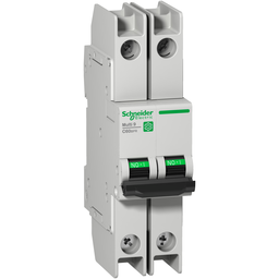 M9F52225 – Miniature circuit breaker (MCB), Multi9 C60BPR, 2P, 25A, C curve, 10kA (UL489), 10kA (IEC/EN 60947-2)