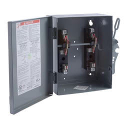 92251 – Safety switch, double throw, non fusible, 30A, 240V, 2 pole, NEMA 1, fuse class T4