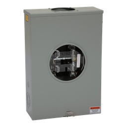 UTH4213T – Individual meter socket, ringless socket, lever bypass, 4 jaws no release, OH, UG, 200 A, up to 600 VAC single phase 3W