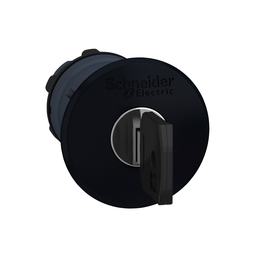 ZB5AS12 – head for non illuminated push button, Harmony XB5, black, 40mm mushroom pushbutton, 22mm latching key release