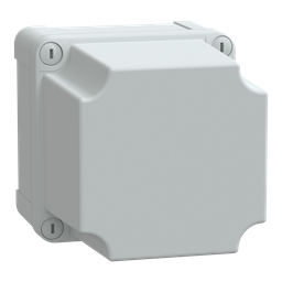 NSYTBS111113H – ABS box IP66 IK07 RAL7035 Int.H105W105D125 Ext.H116W116D133 Opaque cover H80