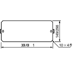 NSYPMP500DLP – Mount plate galvanised steel for DLP height=1raw in PLAenclosure W750mm