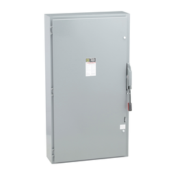 H325N – Safety switch, heavy duty, fusible, 400A, 4 wire, 3 pole, 1 neutral, 125hp, 240VAC/250VDC, NEMA 1