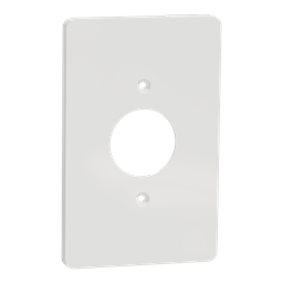 SQWS422001WH – Cover frame, X Series, for socket-outlet, 1 gang, screw fixed, mid sized plus, white, matte finish