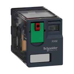 Square D RXM2AB1F7 120 VAC 12 Amp 2CO DPDT Din Rail/Panel Mount Miniature Plug-In Relay