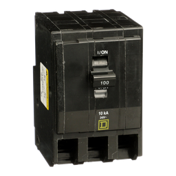 QO31005273 – Mini circuit breaker, QO, 100A, 3 pole, 120/240VAC, 10kA, plug in, ring