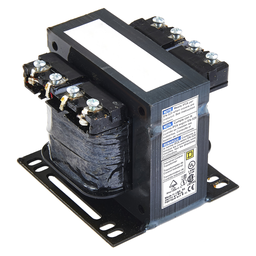9070T150D5 – Transformer, Type T, industrial control, 150VA, 1 phase, 600V primary, 120V secondary, 55C rise