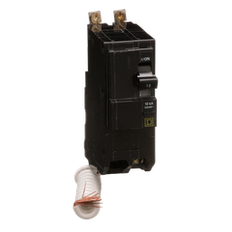 QOB215EPD5237 – Mini circuit breaker, QO, 15A, 2 pole, 120/240VAC, 10kA, bolt on, 30mA grd fault B, ring