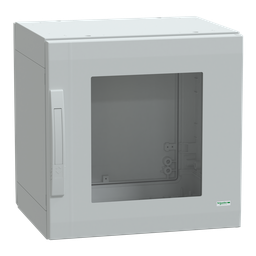 NSYPLA554TG – Floor standing polyester enclosure, Thalassa PLA, glazed door, completely sealed, 500x500x420mm, IP65, IK08