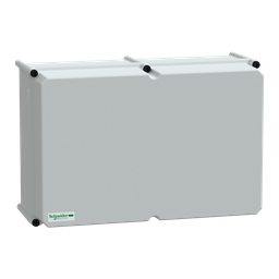 NSYPLSC3654AG – PLS box, polyester rear, opaque PC cover IP66 36x54x23cm
