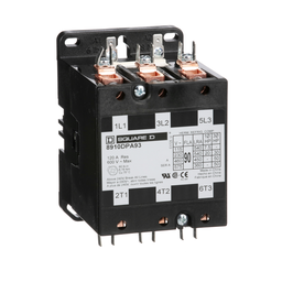 8910DPA93V02 – Contactor, Definite Purpose, 90A, 3 pole, 50HP at 575VAC, 3 phase, 110/120VAC 50/60Hz coil, open