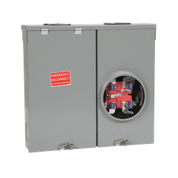 RC2M200S – Meter mains, QO, CSED, ringless socket, 200A, surface mount, no bypass