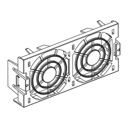 VZ3V1204 – Fan, Altivar, ATV61, ATV71, spare part, for variable speed drive, VSD option, single or three phases, size 4