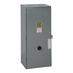8536SFG1V06 – NEMA Motor Starter, Type S, nonreversing, Size 4, 135A, 100 HP at 460 VAC, 3 phase, 3 pole, melting alloy, 480 VAC coil, NEMA 1, 10 kA SSCR