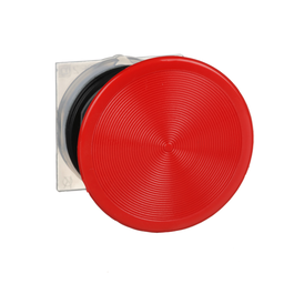9001KR5R – 30mm Push Button, Type K, mushroom button operator, 2.25 inch diameter, plastic red cap