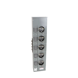 EZML315125 – Branch unit, EZ Meter-Pak, 125A, 5 x 5 jaw sockets, 208Y/120VAC, lever bypass, ringless, 800A Al busbar