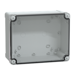 NSYTBP241910HT – PC box IP66 IK08 RAL7035 Int.H225W175D100 Ext.H241W194D105 Transparent cover H40