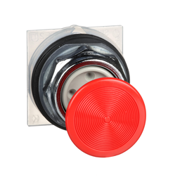 9001KR4R – 30mm Push Button, Type K, mushroom button operator, 1.375 inch diameter, plastic red cap