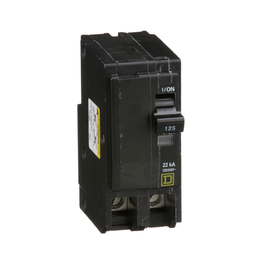 QO2125VH – Mini circuit breaker, QO, 125A, 2 pole, 120/240VAC, 22kA, plug in