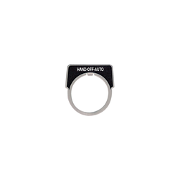 9001KN260 – 30mm Push Button, Type K, aluminum legend plate, black, marked HAND OFF AUTO