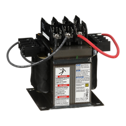 9070TF500D3 – Industrial control transformer, Type TF, 1 phase, 500VA, 208V primary, 120V secondary, 50/60Hz