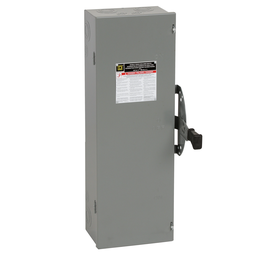 DTU362 – Safety switch, double throw, non fusible, 60A, 600V, 3 pole, 60HP, NEMA 1
