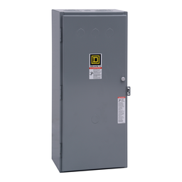 8502SFG2V02S – NEMA Contactor, Type S, nonreversing, Size 4, 135A, 100HP at 575VAC, 3 phase, up to 100kA, 3 pole, 120V coil, NEMA 1