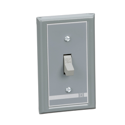 2510KF1 – Switch, manual, 30A, 2 pole, 3 HP at 575 VAC, single phase, toggle operated, no indicator, NEMA 1 flush mount